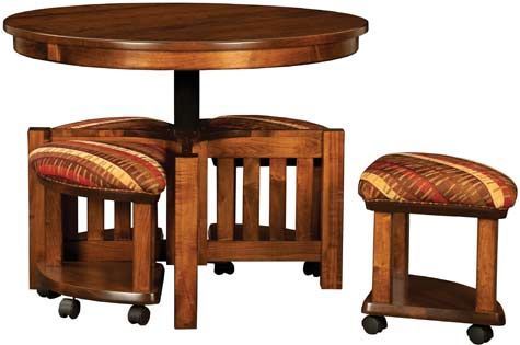 Round 5 Piece Table Bench Set | Coffee Table And Stool Set With 5 Piece Coffee Tables (View 10 of 15)