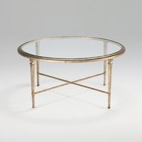 Round, Gold, Glass Coffee Table / For The Home – Juxtapost Within Glass And Pewter Oval Coffee Tables (View 15 of 15)