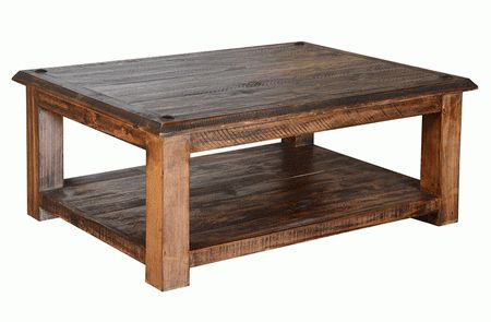 Rustic Coffee Table, Rustic Pine Coffee Table, Pine Wood Throughout Rustic Oak And Black Coffee Tables (View 3 of 15)