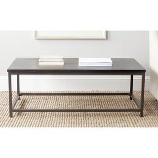Safavieh Alec Distressed Black Coffee Table – 48" X 24" X In Black Coffee Tables (View 13 of 15)