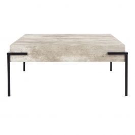 Safavieh Eli Square Coffee Table – Light Grey Faux With Gray And Black Coffee Tables (View 11 of 15)
