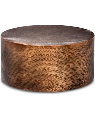 Sales & Savings For Bed & Bath Decor | Barrel Coffee Table In Bronze Metal Rectangular Coffee Tables (View 15 of 15)