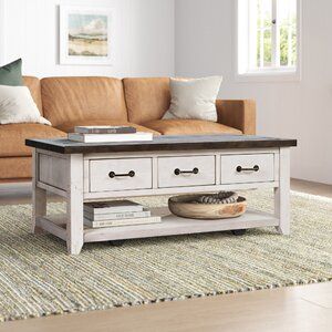 Sand & Stable Westhoff Solid Wood Coffee Table With With Open Storage Coffee Tables (View 1 of 15)