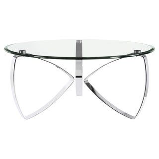 Shop Alta Round Cocktail Table W/Slate Grey Topmichael For Polished Chrome Round Cocktail Tables (View 7 of 15)