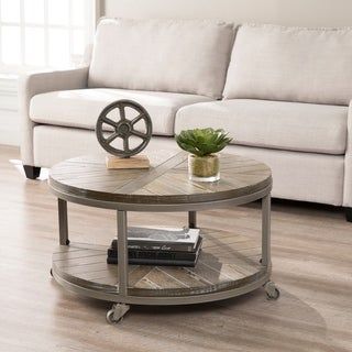 Shop Bridgeport Round Cocktail Table – On Sale – Overstock For Brown Wood Cocktail Tables (View 11 of 15)