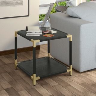 Shop Furniture Of America Liaz Contemporary Black 1 Shelf For 1 Shelf Coffee Tables (View 13 of 15)