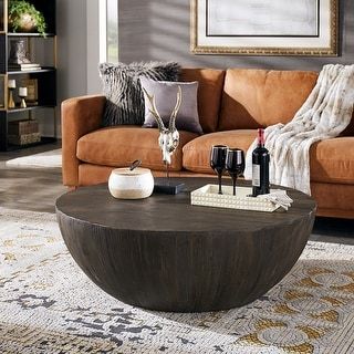 Shop Hammered Drum Cross Dark Bronze Coffee Table For Gray Wash Coffee Tables (View 12 of 15)