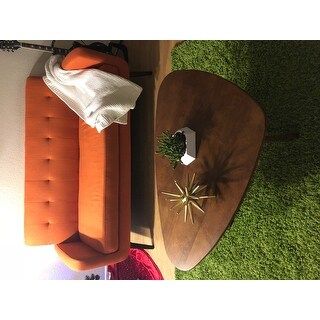 Shop Ink+Ivy Blaze Brown Triangle Wood Coffee Table – On In Pecan Brown Triangular Coffee Tables (View 6 of 15)