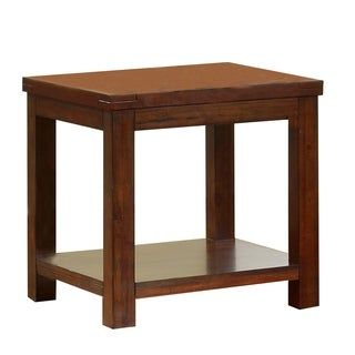 Shop Square Shaped End Table With Open Bottom Shelf, Brown In Square Modern Accent Tables (View 1 of 15)