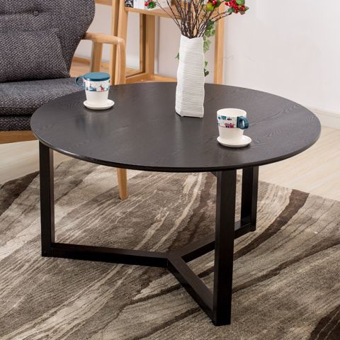 Simple Black Wood Coffee Table Creative Personality Small Within Black And White Coffee Tables (View 7 of 15)