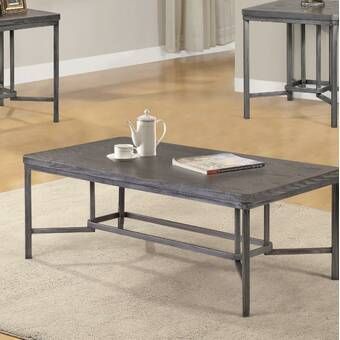 Slate Faux Concrete Coffee Table | Coffee Table, Coffee In Smoke Gray Wood Coffee Tables (View 3 of 15)
