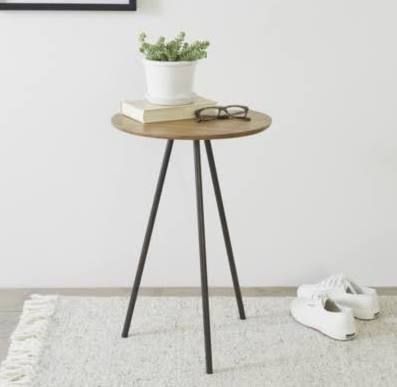 Small Side Table Wood Legs Grey | Side Table, Side Table Throughout Coffee Tables With Tripod Legs (View 7 of 15)