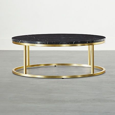 Smart Round Marble Top Coffee Table + Reviews | Cb2 Intended For Marble And White Coffee Tables (View 4 of 15)