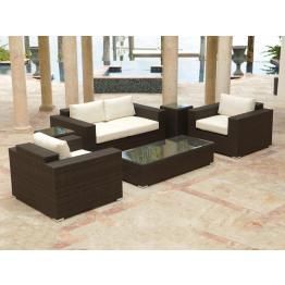Source Outdoor King Wicker Furniture Collection – Wicker Throughout Black And Tan Rattan Coffee Tables (View 7 of 15)
