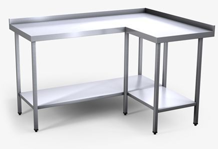 Stainless Steel Table L Shaped | Stainless Steel Table Intended For L Shaped Coffee Tables (View 7 of 15)
