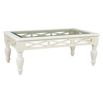 Standard Furniture Cambria Rectangular White Wood And Inside Rectangular Glass Top Coffee Tables (View 14 of 15)