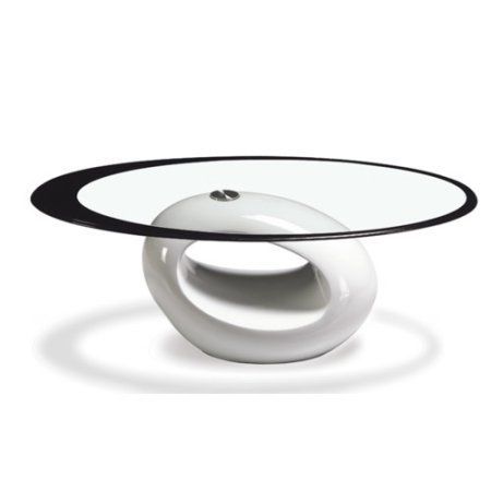 Stylish White Oval Shape Coffee Table – Walmart Regarding Glass And Gold Oval Coffee Tables (View 15 of 15)