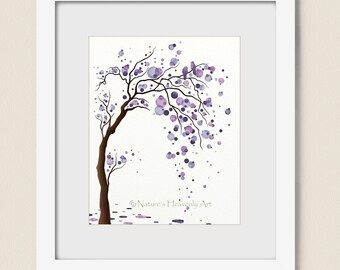 Summer Tree Print Whimsical Wall Art Watercolor Tree Throughout Summer Wall Art (View 14 of 15)