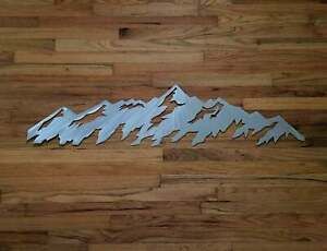 Telluride Colorado Mountain Range Metal Wall Artwork Throughout Mountain Wall Art (View 15 of 15)
