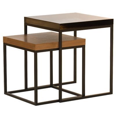 Tema Prairie 2 Piece Nesting Tables | End Tables, Table Regarding 2 Piece Modern Nesting Coffee Tables (View 8 of 15)