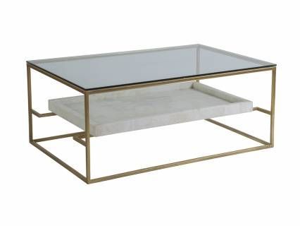 The Cumulus Rectangular Cocktail Table Features An Iron Regarding Silver Leaf Rectangle Cocktail Tables (View 3 of 15)