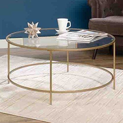 Thrifty Vintage Brass & Glass Coffee Table Within Geometric Glass Top Gold Coffee Tables (View 1 of 15)