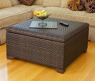 Total Fab: Wicker Storage Trunk Coffee Tables Regarding Natural And Caviar Black Cocktail Tables (View 7 of 15)