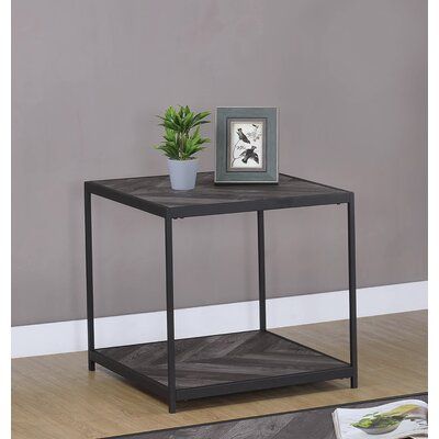 Union Rustic Stever 1 Shelf Square End Table Rustic Grey Within 1 Shelf Coffee Tables (View 15 of 15)