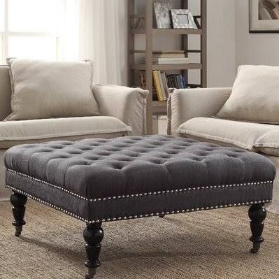 Upholstered Cocktail Ottoman – Google Search | Tufted With Regard To Tufted Ottoman Cocktail Tables (View 3 of 15)