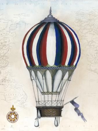 'Vintage Hot Air Balloons Vi' Prints – Naomi Mccavitt With Balloons Framed Art Prints (View 9 of 15)