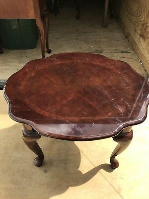 Vintage Style Mahogany End Table, Coffee Table | Ebay Intended For Antique White Black Coffee Tables (View 9 of 15)