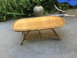 Vintage Vermont Tubbs Snow Shoe Coffee Table Cabin Lodge In Vintage Coal Coffee Tables (View 14 of 15)