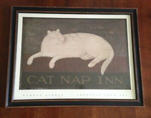 Warren Kimble – Cat Nap Inn Framed Print 26 1/2" X 21" | Ebay Pertaining To Desert Inn Framed Art Prints (View 1 of 15)