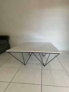 White Marble Coffee Table With Black Legs | Coffee Tables Inside White Marble Coffee Tables (View 15 of 15)