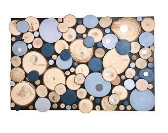 Wood Slice Wall Art Tree Slice Wall Art Abstract Wood Art Regarding Abstract Wood Wall Art (View 14 of 15)