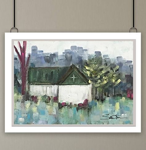 Wood Wall Art, Giclee Print, Fine Art Print, Church Pertaining To Abstract Flow Wood Wall Art (View 10 of 15)