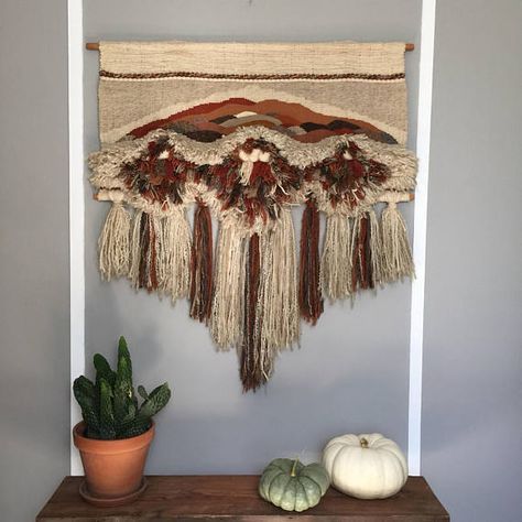 Woven Wall Hanging Tapestry Wall Art – Vintage Mid Century In Mid Century Modern Wall Art (View 12 of 15)