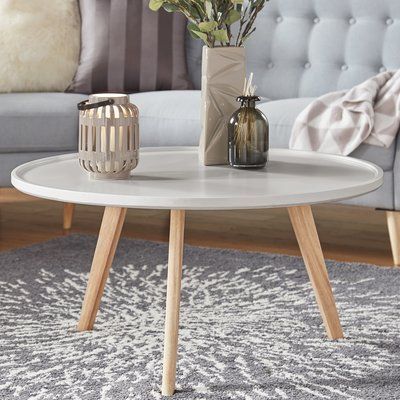 Wrought Studio Swofford Coffee Table Table Top Color Intended For Silver And Acrylic Coffee Tables (View 8 of 15)