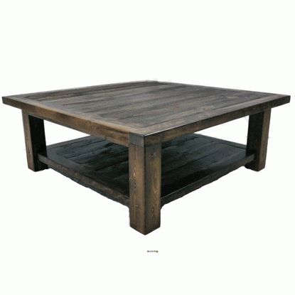 Wyoming Reclaimed Wood Square Coffee Table|Log Cabin Rustics Intended For Square Coffee Tables (View 13 of 15)