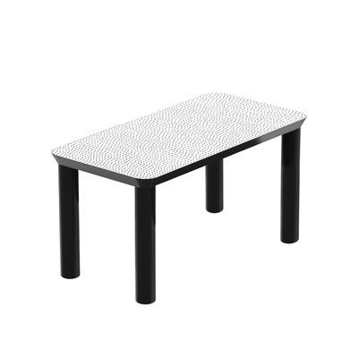 Zanotta Spotty Coffee Table – White/Black | Made In Design Uk For Matte Black Coffee Tables (View 3 of 15)
