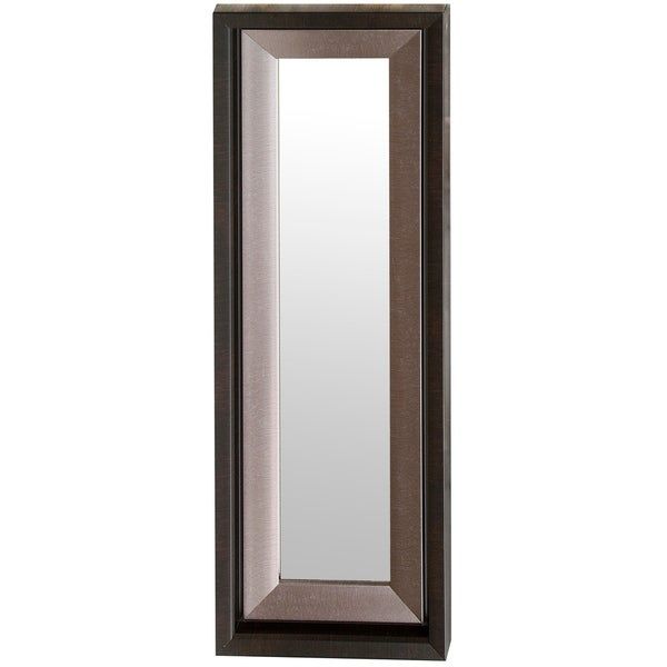 11X33 Brushed Silver Espresso Edge Wall Mirrormirrorize Canada Pertaining To Silver Metal Cut Edge Wall Mirrors (View 5 of 15)