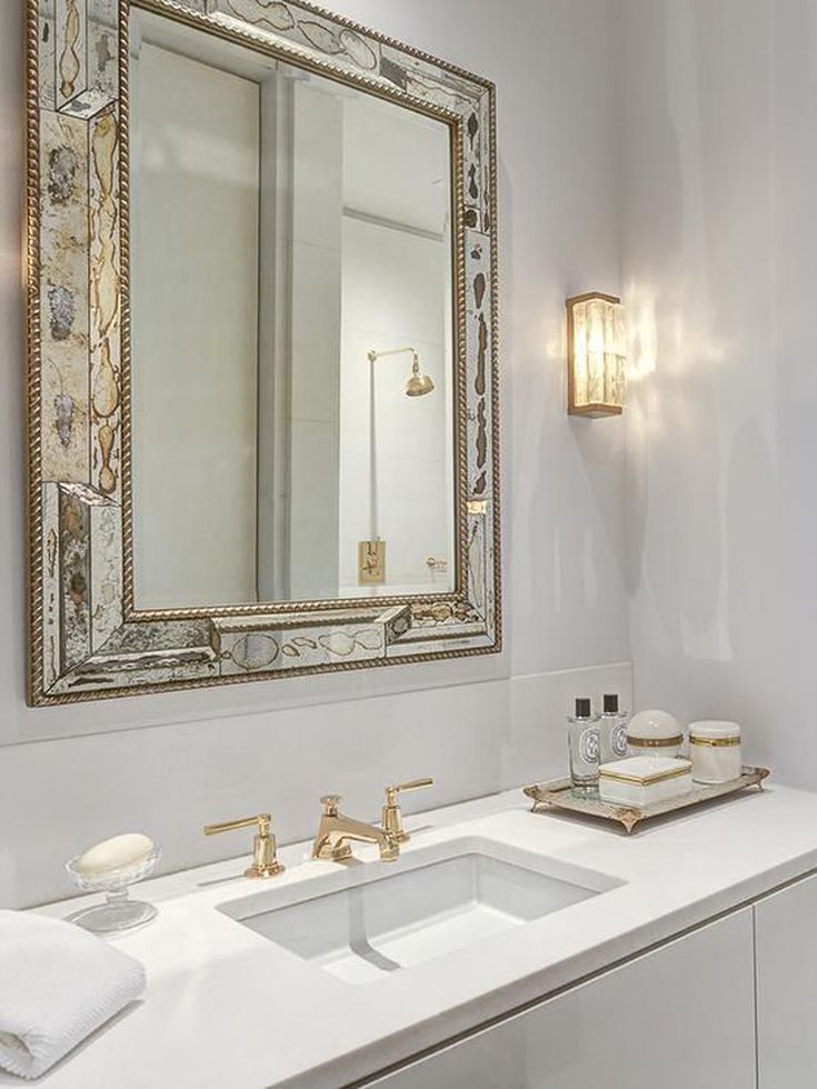 17 Trays For A More Tidy Bathroom | Unique Bathroom Mirrors, Stylish In White Decorative Vanity Mirrors (View 9 of 15)