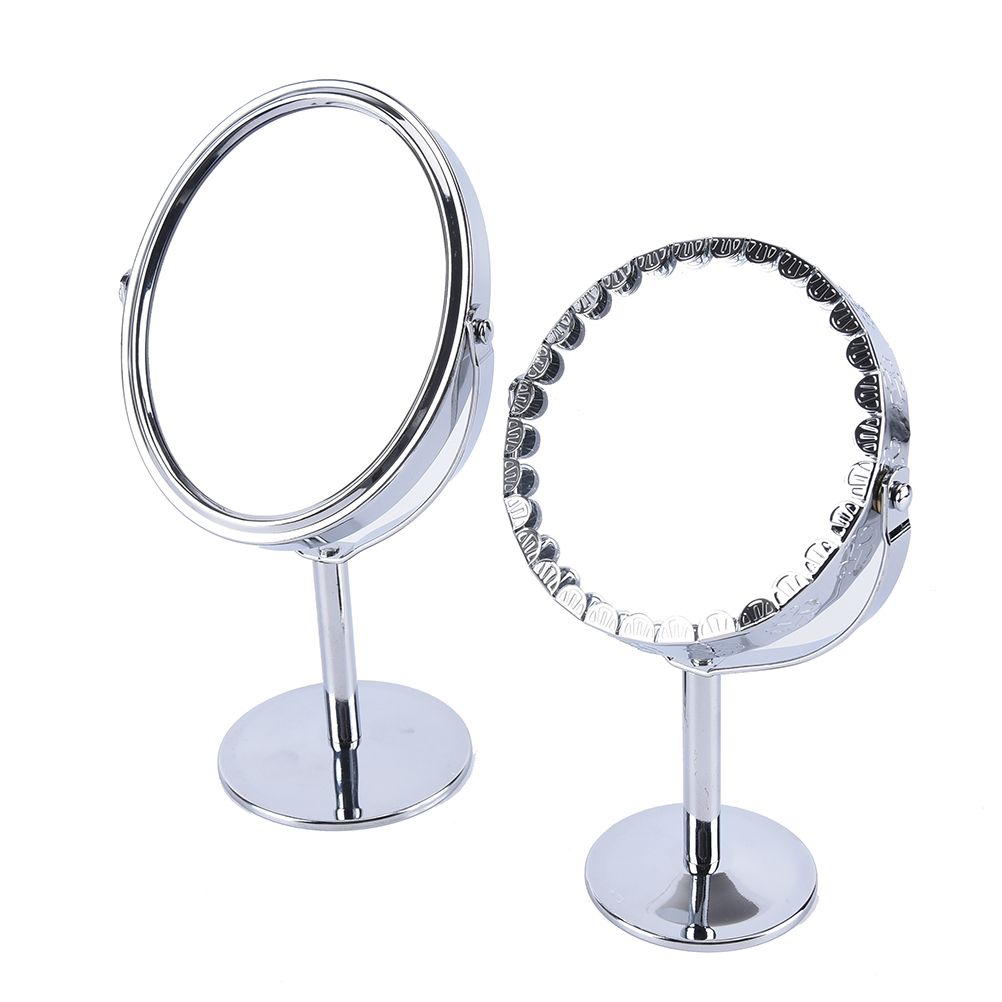 1Pc Double Sided Normal Magnifying Stand Mirror Women Makeup Cosmetic Within Sunburst Standing Makeup Mirrors (View 7 of 15)