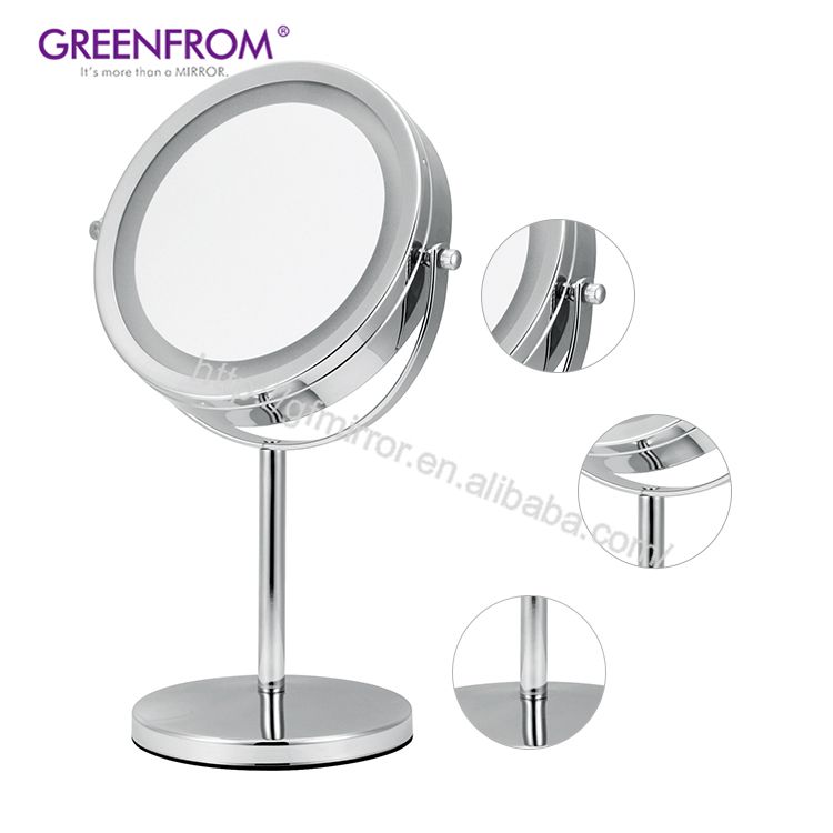 20X Magnifying Mirror With Light Lighted Makeup Mirror Led – Buy With Chrome Led Magnified Makeup Mirrors (View 9 of 15)