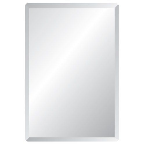24 X 36 Rectangle Frameless Mirror | Mirror Wall, Beveled Edge Mirror For Frameless Beveled Wall Mirrors (View 2 of 15)