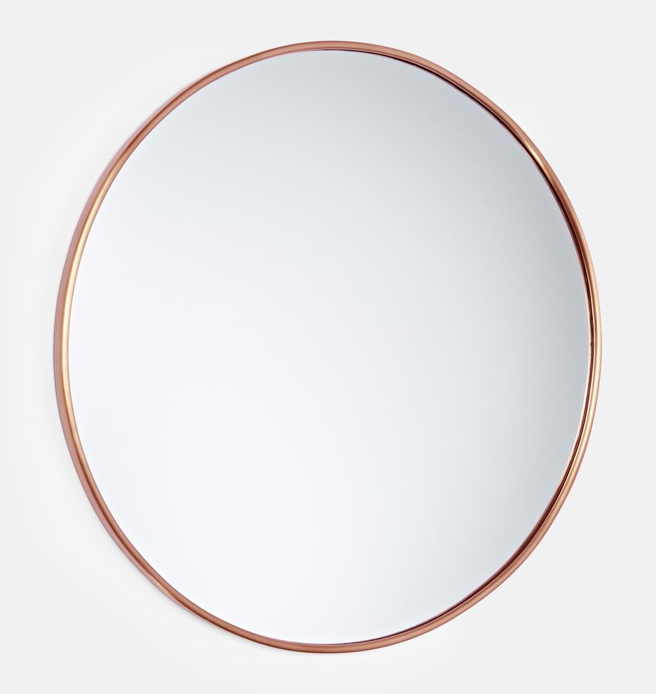 30" Oil Rubbed Bronze Round Metal Framed Mirror | Rejuvenation In 2020 Within Round Metal Framed Wall Mirrors (View 4 of 15)