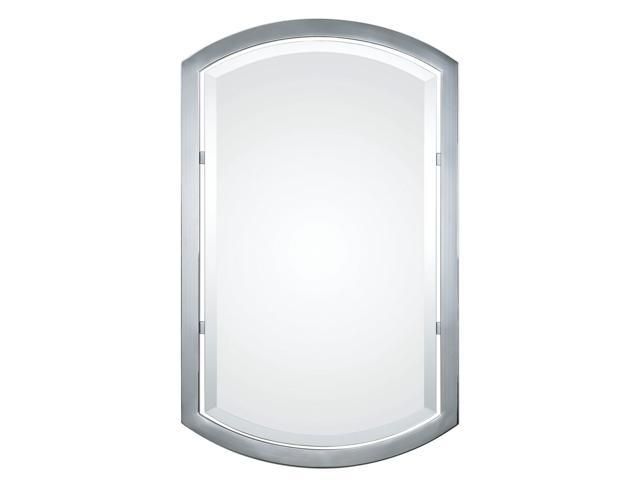 37" Jocelyn Contemporary Arched Wall Mirror With Polished Chrome Plated Throughout Polished Chrome Tilt Wall Mirrors (View 5 of 15)