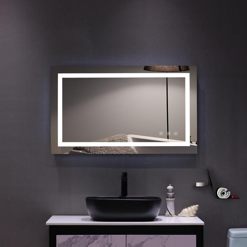 40" X 24" Led Bathroom Wall Mirror Illuminated Light Lamp Dimming Anti With Regard To Back Lit Oval Led Wall Mirrors (View 6 of 15)