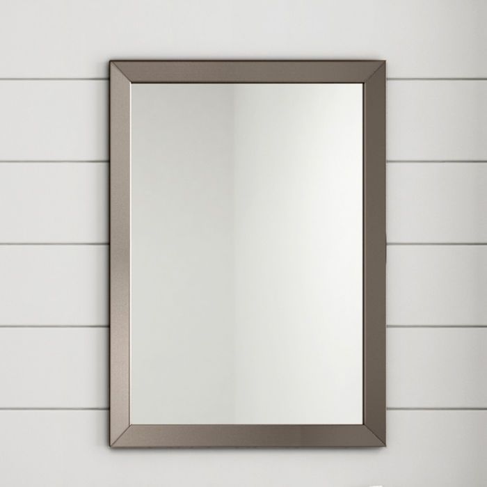 500X700Mm Clover Metallic Nickel Framed Mirror | Mirror Frames, Mirror Intended For Oxidized Nickel Wall Mirrors (View 13 of 15)
