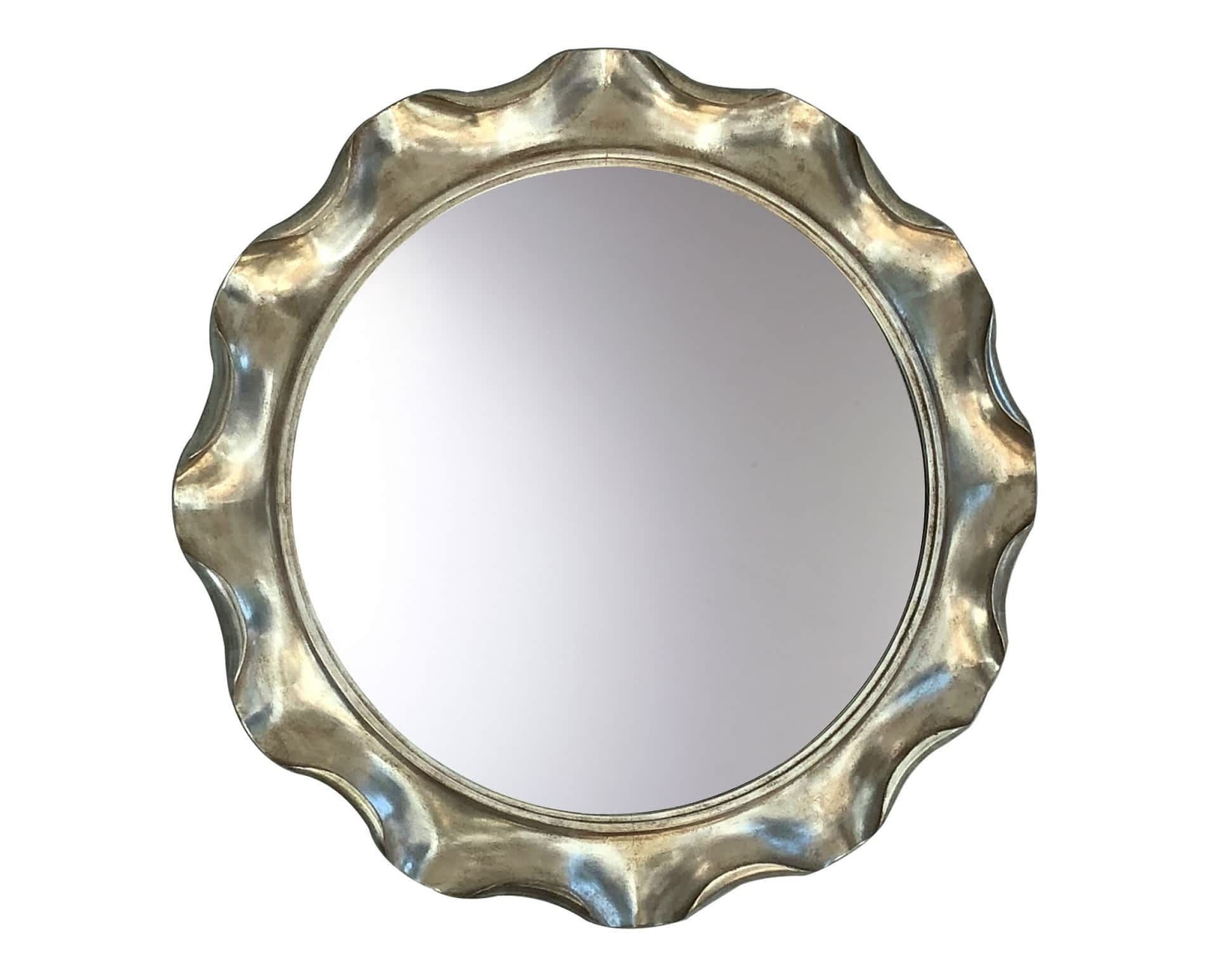 9149 Scallop Round Mirror – Nancy Corzine With Round Scalloped Edge Wall Mirrors (View 4 of 15)
